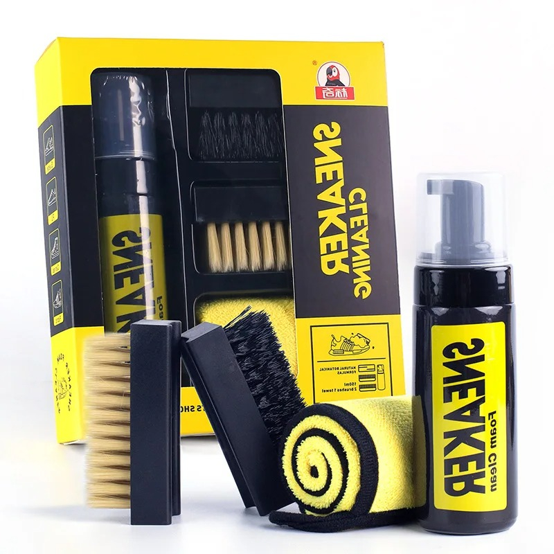 Sneaker Care For Suede - 150 ml watervrije schuim sneakersreinigerset met